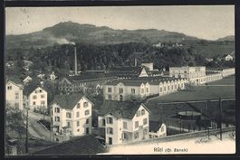 Rüti /Zürich, Teilansicht mit Strassen