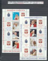 2004 Vatikan, "Pastoralreisen nach Polen", Kleinbogen, **