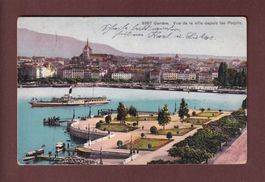 GENEVE - Rade et Bateau CGN - 1907