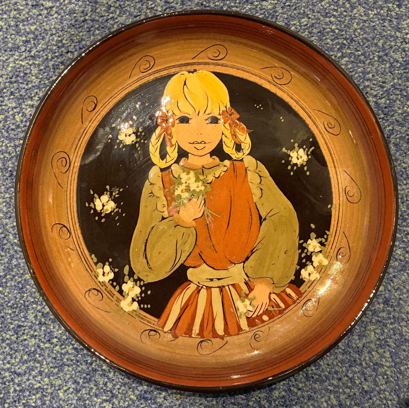 Assiettes: Handbemalter Keramik Wandteller – D'occasion à Hinteregg par Carimba90