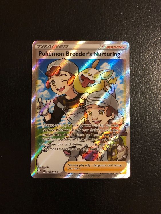 Darkness Ablaze Pokemon Breeder’s Full Art 188/189 Ab 1 | Kaufen auf ...