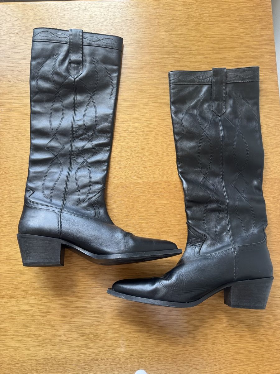 Zara Scarpe da donna: Schwarze Cowboystiefel Gr. 41. – Usato da Zürich venduto da ber_78xz