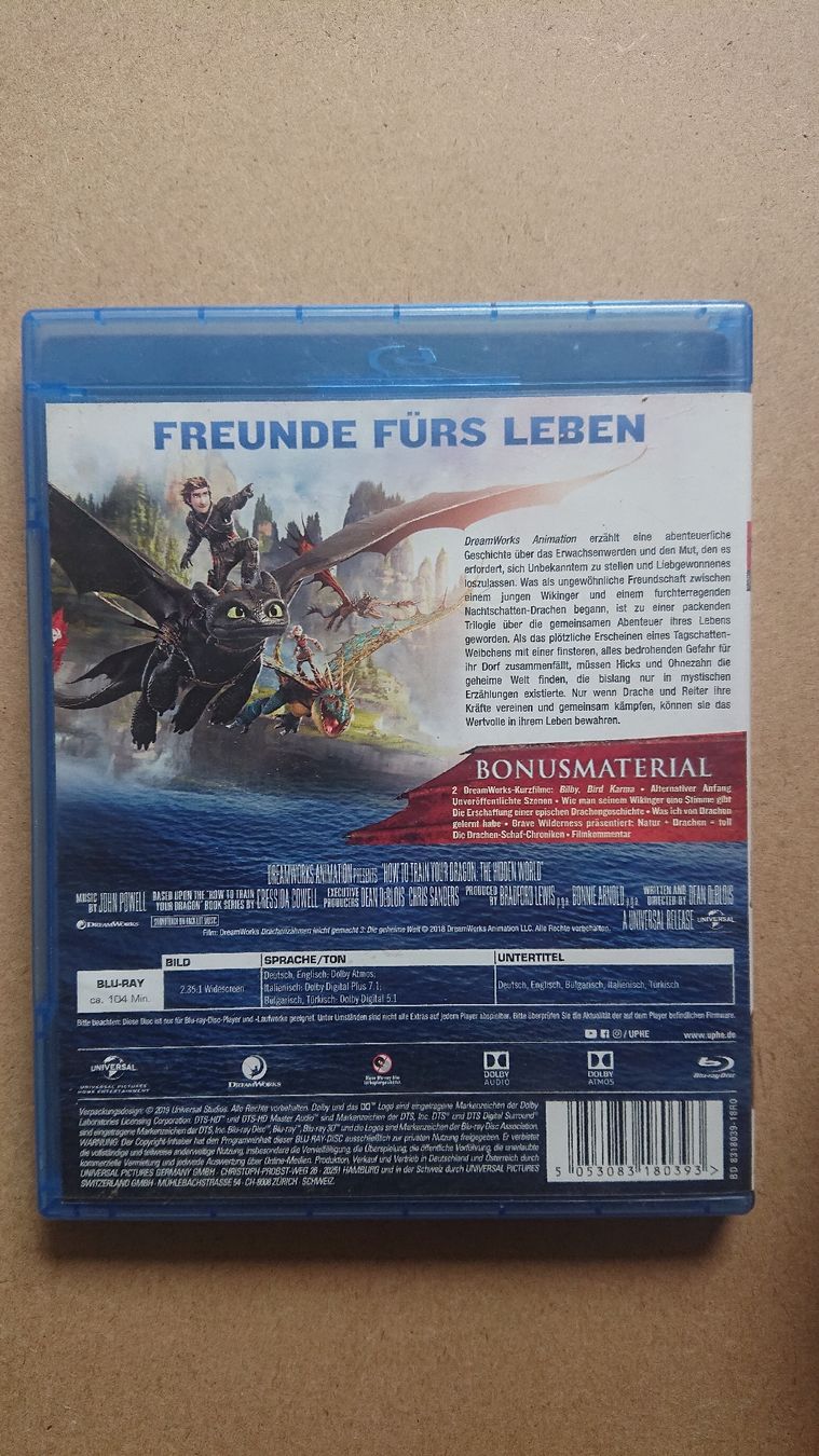 Tutti i DVDs: Drachenzähmen leicht gemacht 3 Blu-ray – Usato da Chur venduto da FreakofRarity 1