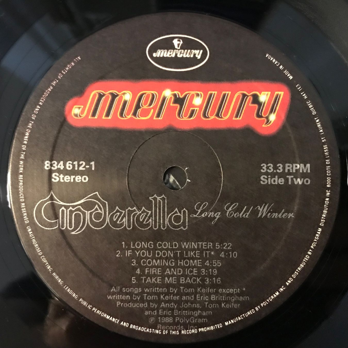 Schallplatten: Cinderella - Long Cold Winter – Gebraucht aus Aesch BL von BlueMusicRecords 5