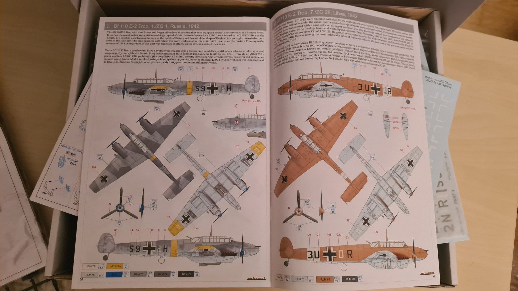 Kit di modellismo & Modellini statici: 1:48 Messerschmitt Bf 110 C/D/E - Royal Class Eduard R0005 – Usato da Bassersdorf venduto da jackbmw 8