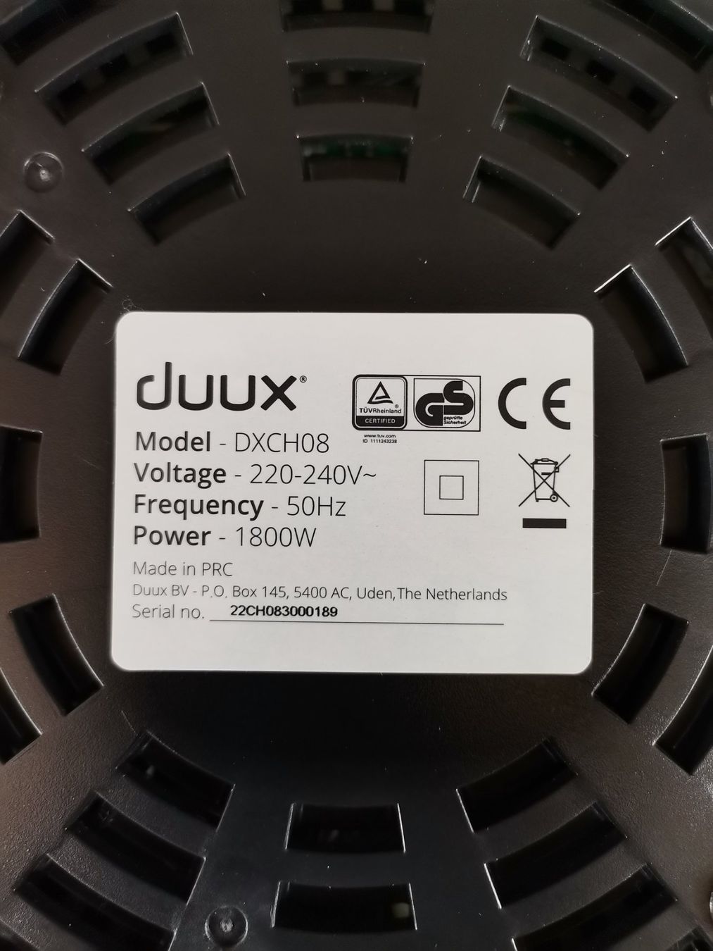 Radiateurs: DUUX DXCH08 Heizlüfter – D'occasion à Schaffhausen par Restwert_SH 4