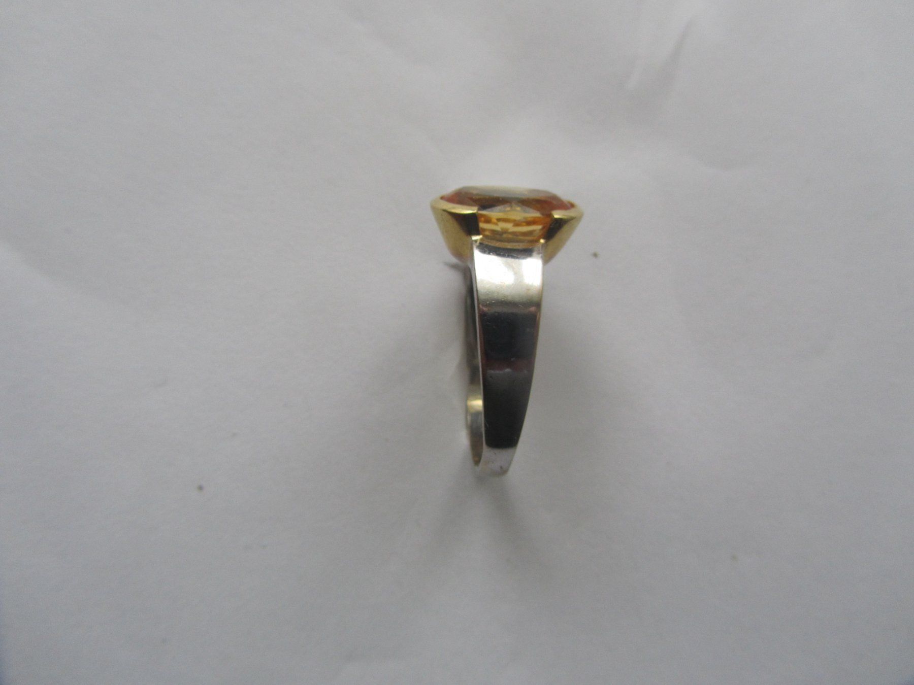 Anelli: Gelbe Beryll-Ring. 18 K.Gold – Usato da Luzern venduto da Lucernauno 5