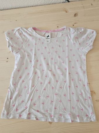 Palomino T-Shirt, Grösse 128, Flamingo Print, Sommer