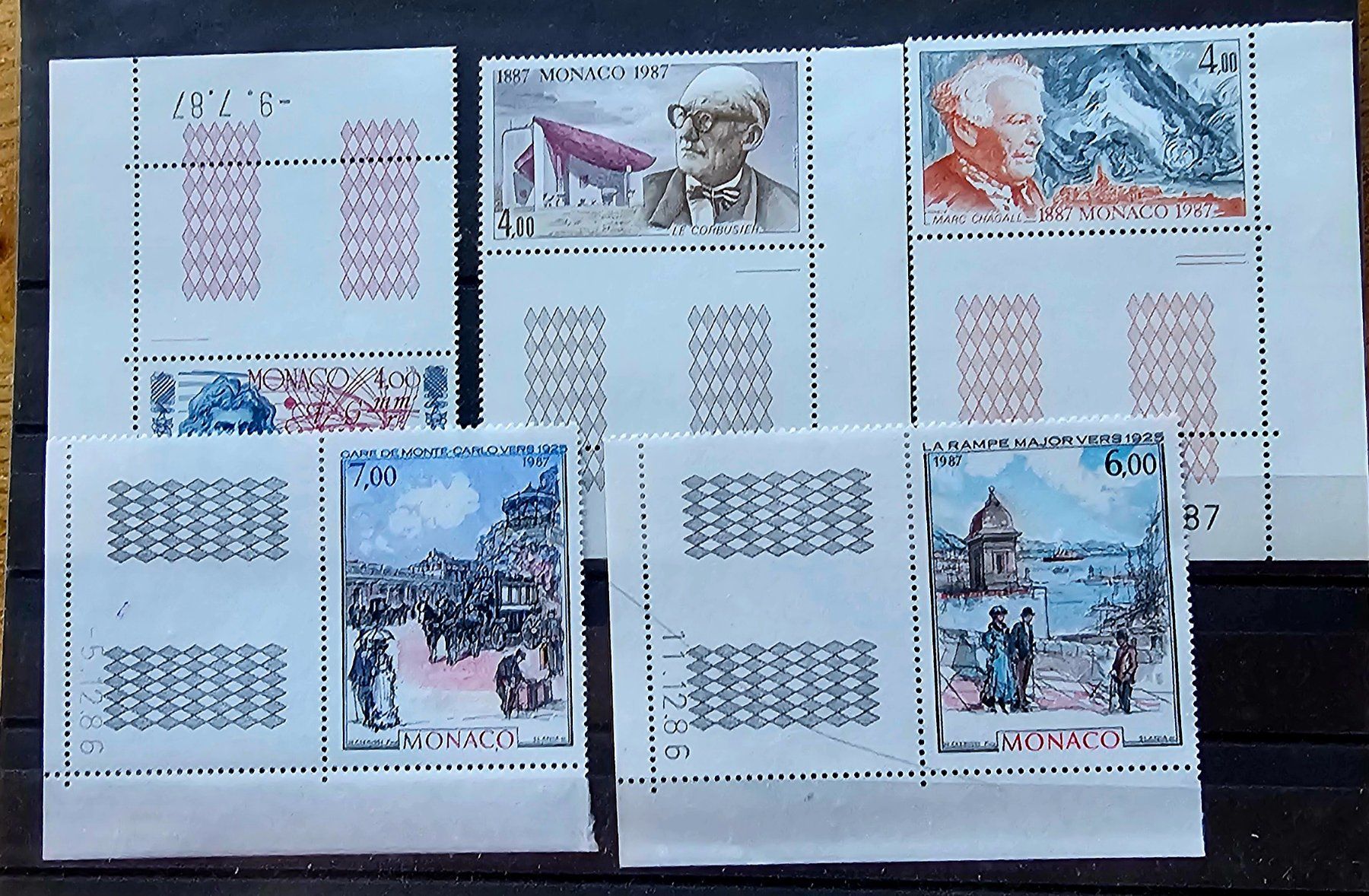 Tutti i francobolli: MONACO  coins datés neufs **, 1986-87 – Nuovo (secondo la descrizione) da Les Valettes venduto da Nuba1