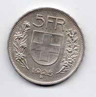 (189) CH, 5 Franken 1925, Tell, top stgl