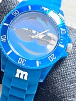 M&M's Kinderuhr - Blaue Silikonarmbanduhr