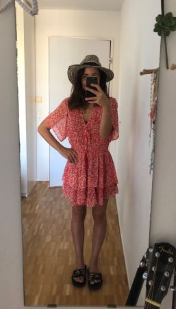 Kurzes leichtes Sommerkleid Boho Style Zara M