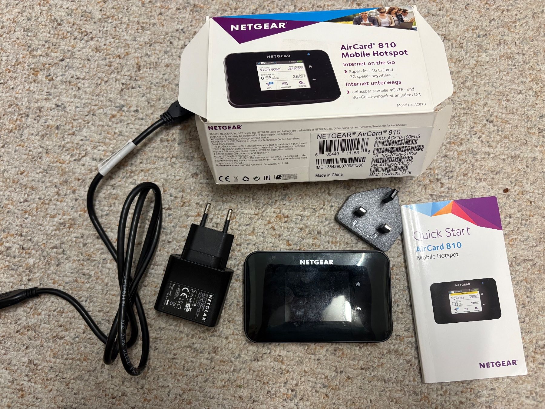 Netgear Modem & Router: NETGEAR AirCard 810 Mobile Hotspot – Usato da Steinmaur venduto da Nicorutishauser 7