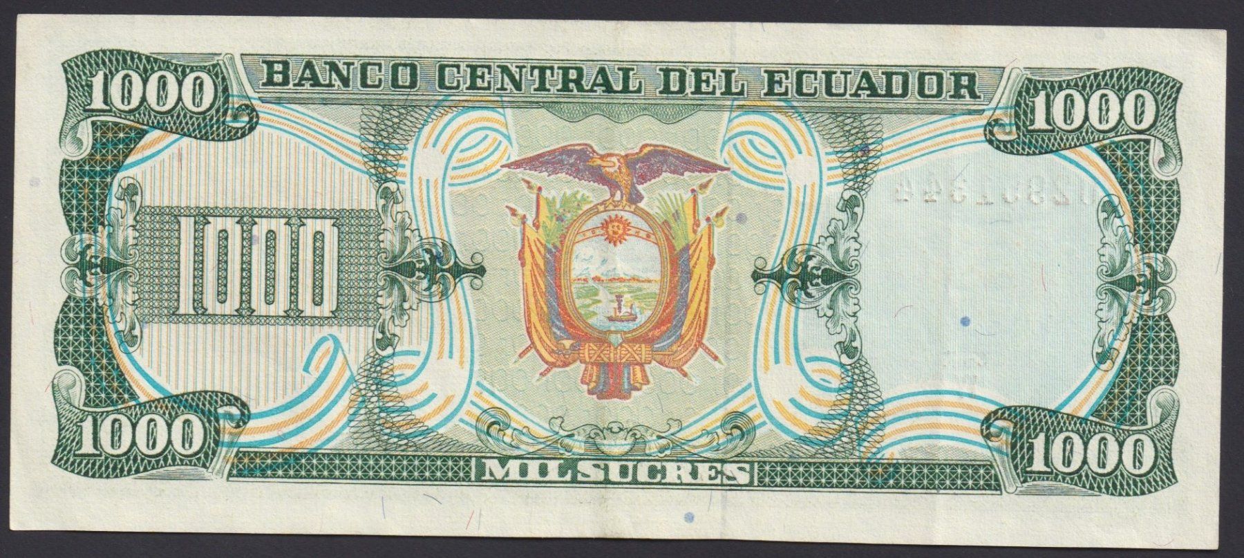 Billets de banque: Ecuador 1000 Sucres 1988 – D'occasion à Brugg AG par banknoten_muesli 1