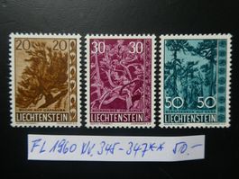 FL 1960 Nr. 345-347 postfrisch **