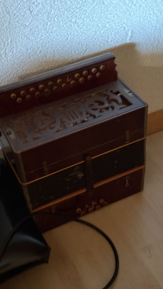 Strumenti musicali: Antike Handharmonika Schwyzerörgeli Akkordeon Vintage – Usato da Basel venduto da dafal4059