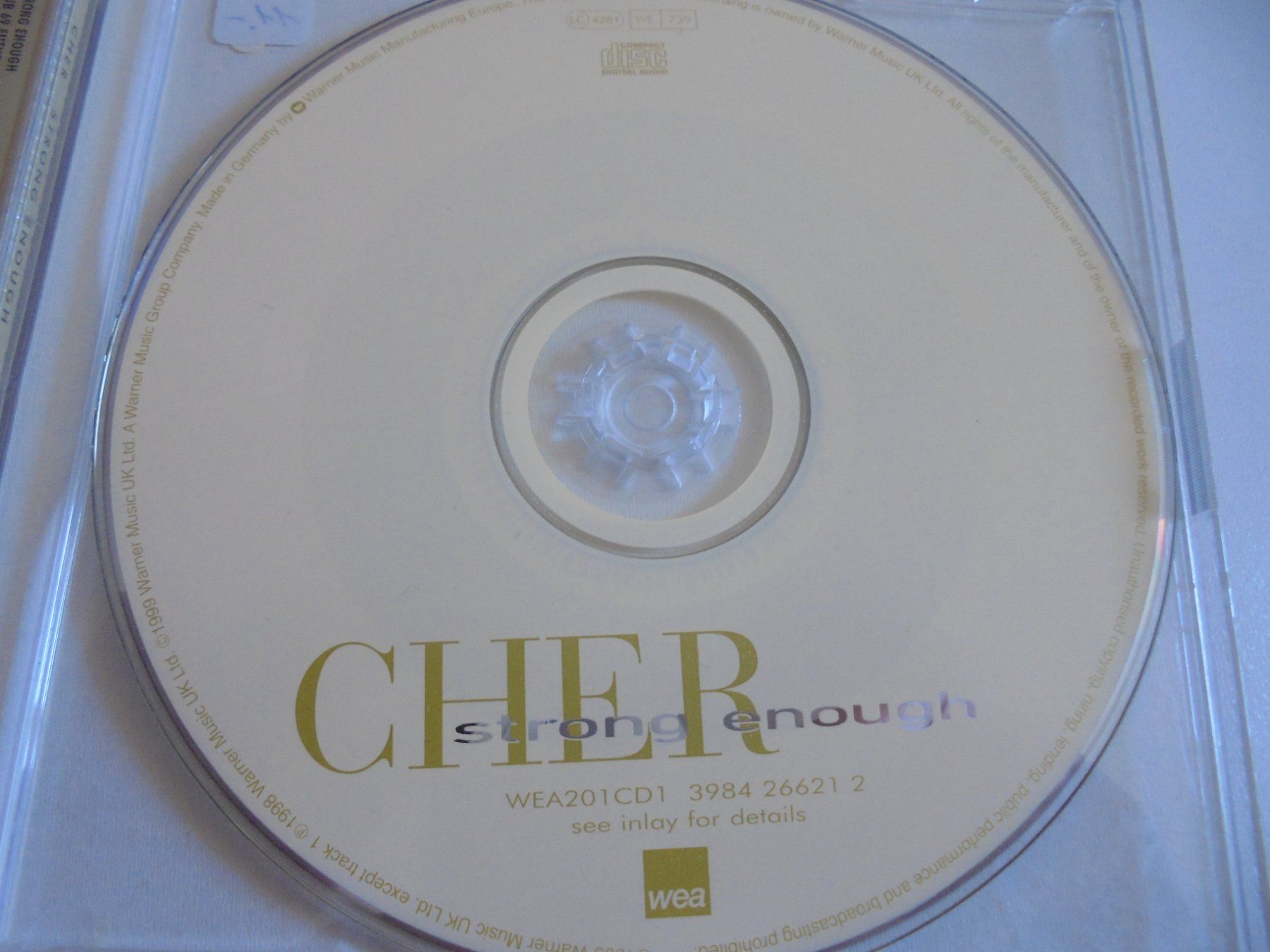 CDs: CHER " Strong enough " CD maxi single – Gebraucht aus Eclépens von Consuelo 2