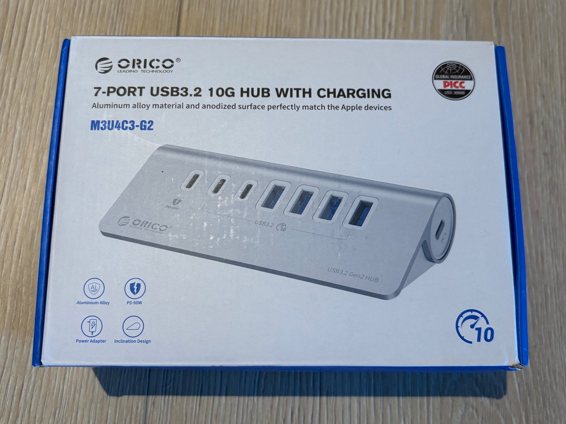 Hub & Switch: Hub USB-C 3.2 Gen 2 de Orico – Usato da Courgenay venduto da iznogood