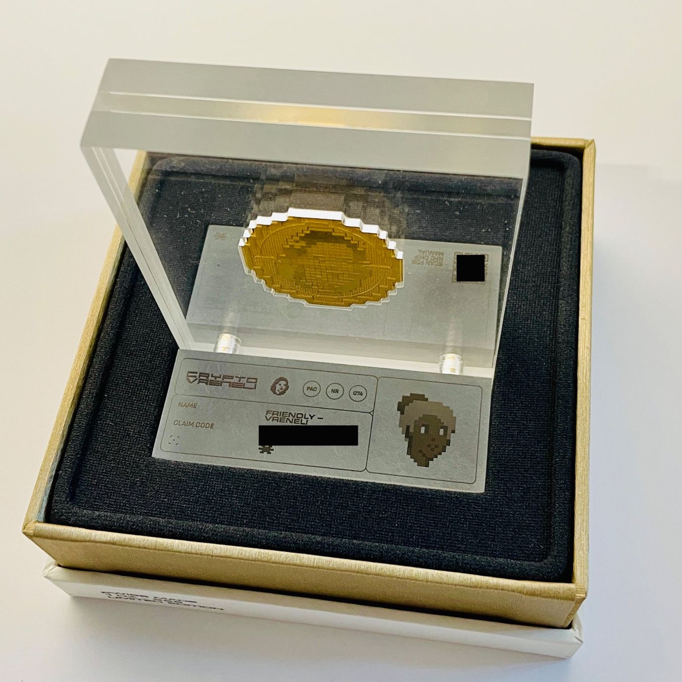 Tutti le monete: Gold Crypto Vreneli - 1 oz - Friendly Vreneli Nr. 74/100 – Nuovo e nell'imballaggio originale da Weggis venduto da mcmad 2