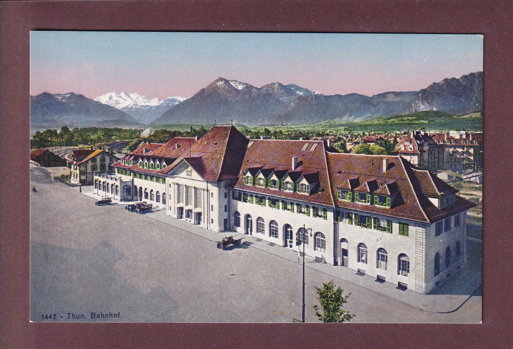 Cartoline postali: THUN - Bahnhof – Usato da Pully venduto da nicecards