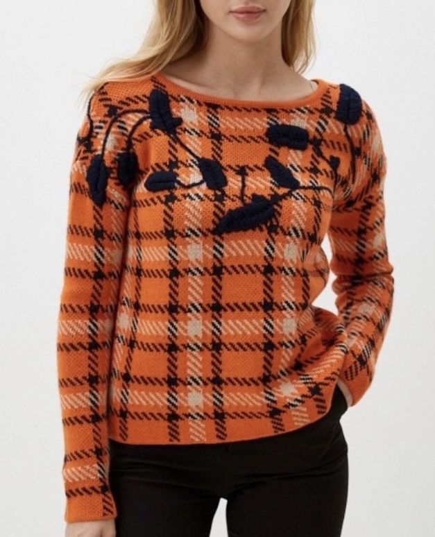 Maglioni & Felpe: Max&Co. Strickpullover in Orange-Schwarz kariert, Gr. 36-38 – Usato da Jona venduto da Flamingoo 5