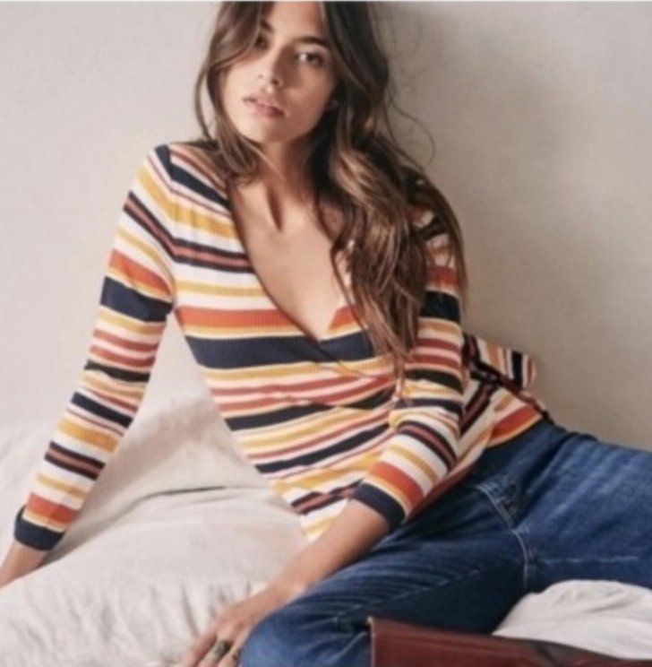 Sezane Top: Sézane Cache-coeur Adela – Usato da Genève venduto da clairedupraz 2