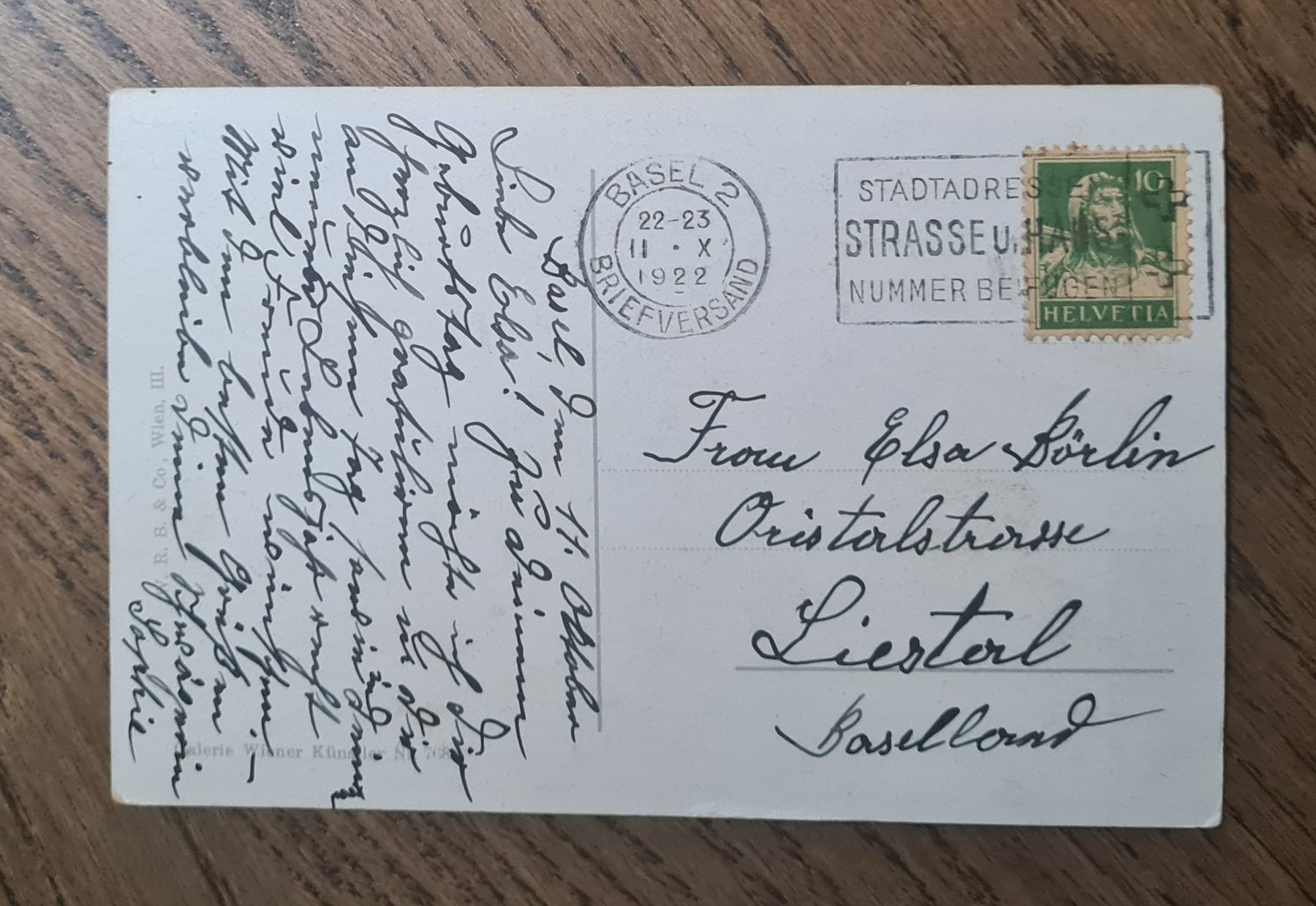 Cartoline postali: Karte von Mitzi Weith 1922 – Usato da Ebikon venduto da Donar50 4