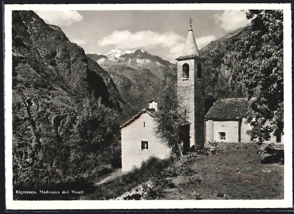 Cartoline postali: AK Bignasco, Madonna dei Monti – Usato da Berlin venduto da bartko-reher