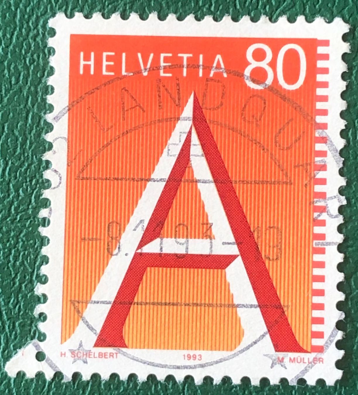 Tutti i francobolli: Nr.838 mit VollStempel A-Post Marke 1993    – Usato da Aarau venduto da Billa007