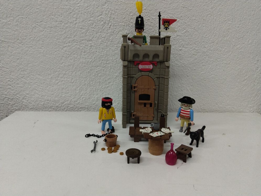 Playmobil Vintage Pirates - Set 3859 Prisonnier Et Gardiens (Cachot) - Complet De 1996