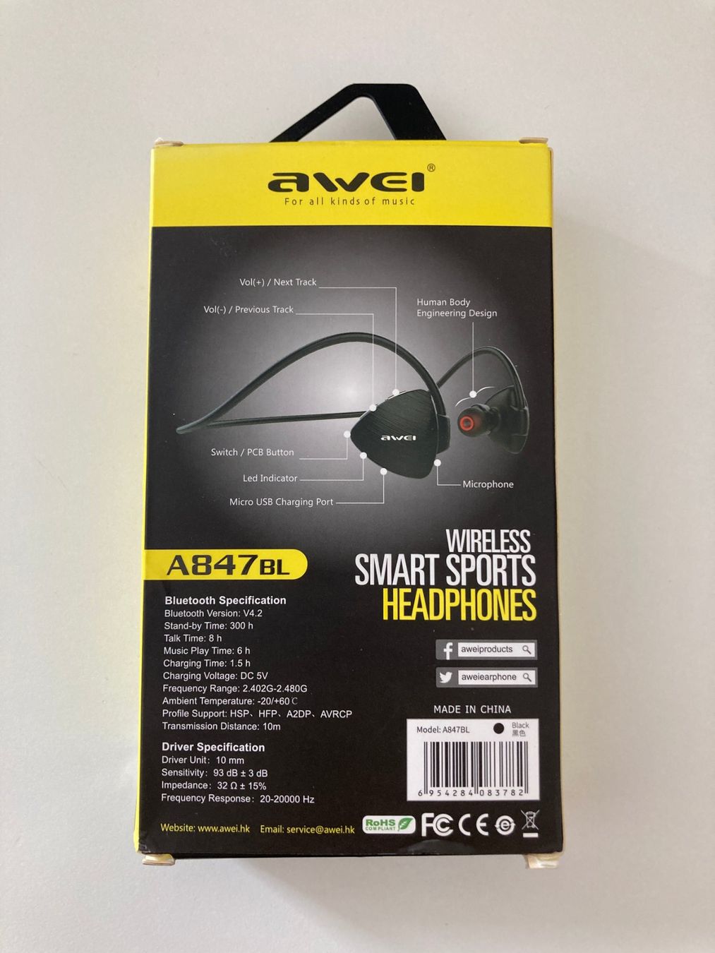 Cuffie: Awei A847BL Écouteurs de Sport sans Fil – Usato da Biel/Bienne venduto da almercaa 2