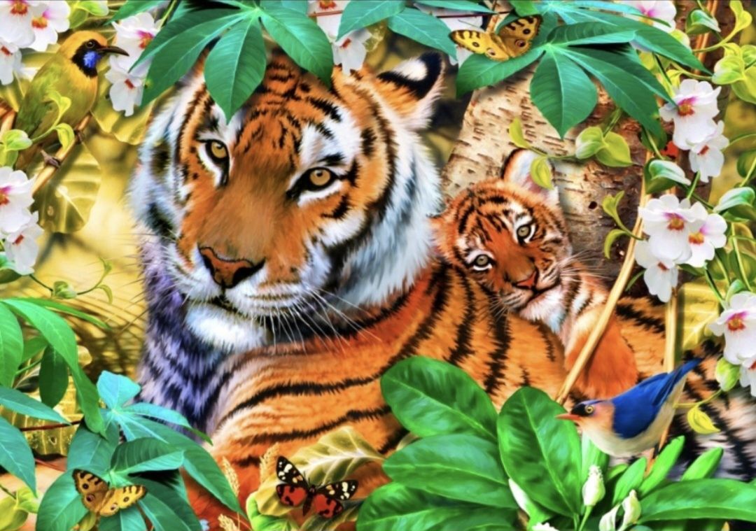 Puzzles: Bluebird Puzzle Tiger Grosskatze 1500 Teile – Neu (gemäss Beschreibung) aus Bütschwil von Taranabo