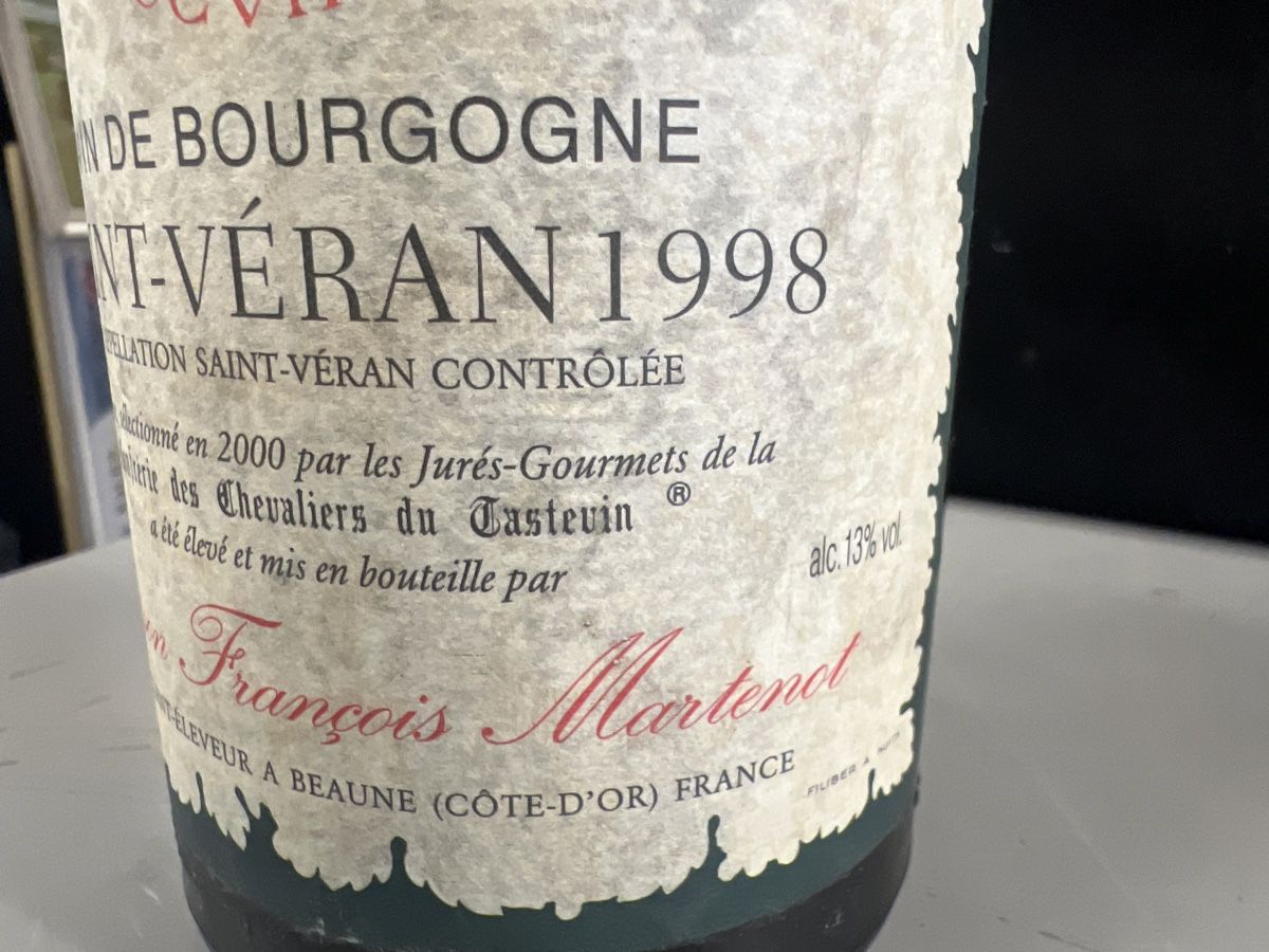 Wein: BOURGOGNE SAINT-VÉRANT 1998 – Neu (gemäss Beschreibung) aus Genève von Leboucheoreilles 9