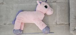 Grosses Stofftier Einhorn, rosa, neuwertig, ca. 120 cm
