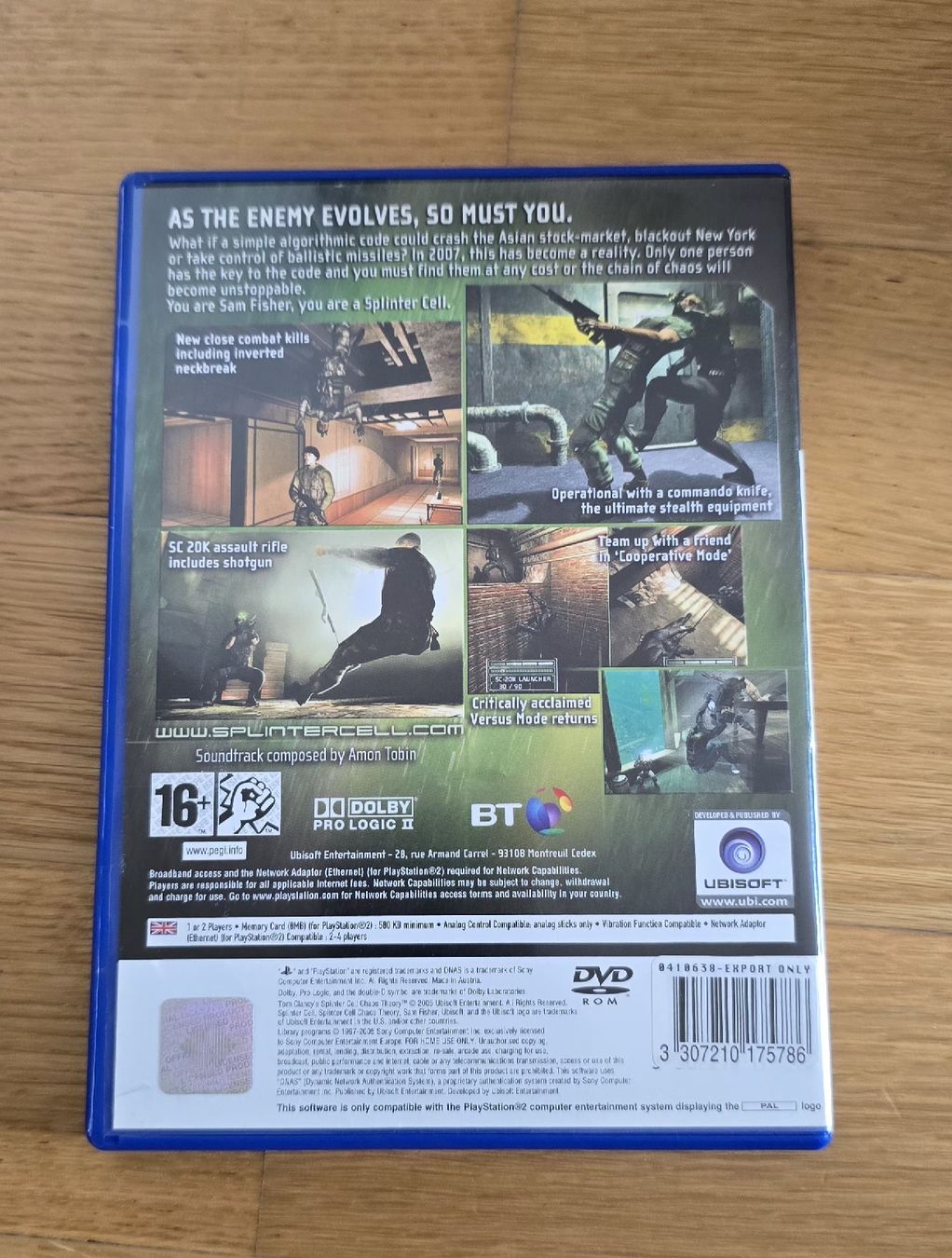 Jeux: Splinter Cell: Chaos Theory PS2 - Action, Infiltration! – D'occasion à Genève par MariaS2 3