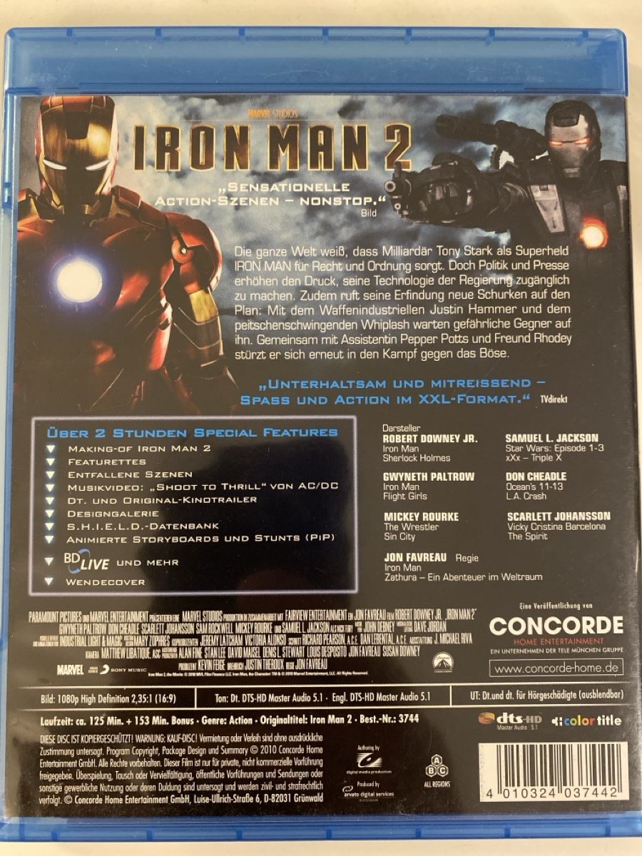 Tous les DVDs: Iron Man 2 – D'occasion à Gasel par Ntomate 1