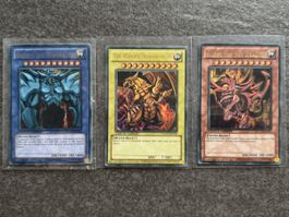 Yu-Gi-Oh Karten Set 3 Götterkarten YGLD Englisch