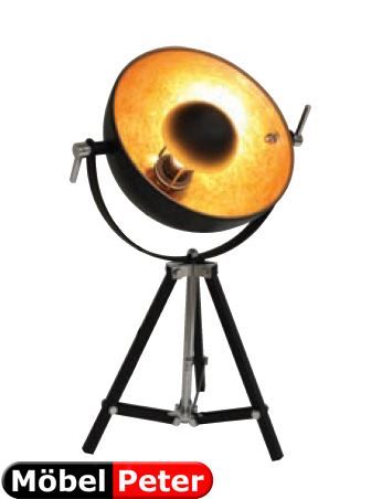 Lampade: Stehlampe gold / schwarz klein – Nuovo e nell'imballaggio originale da Kölliken venduto da Peter-Moebel 1