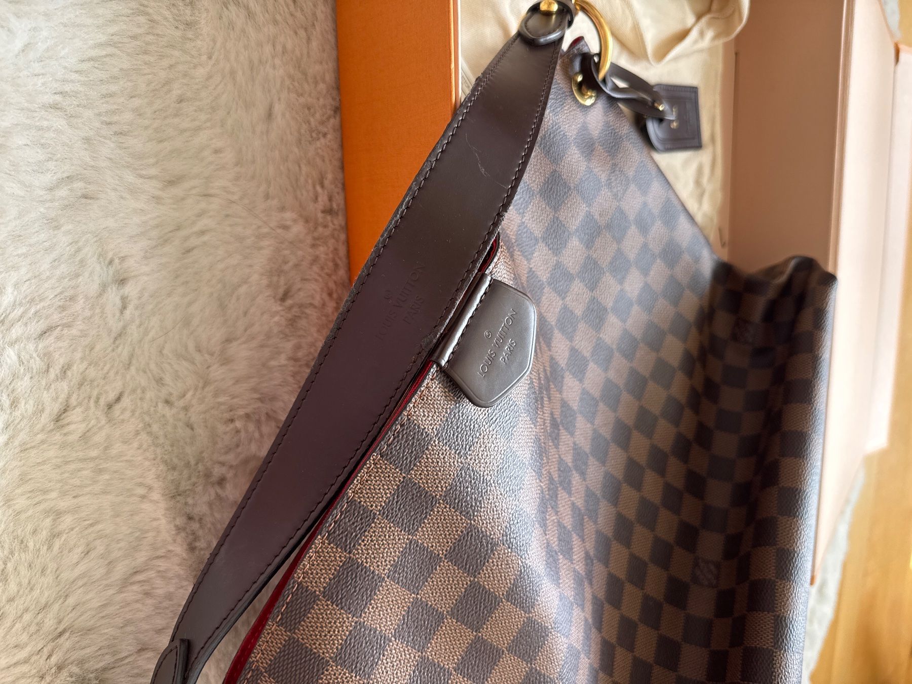 Louis Vuitton Borse da donna: Louis Vuitton Graceful MM Damier Azur – Usato da Wollerau venduto da Vinagoni 4