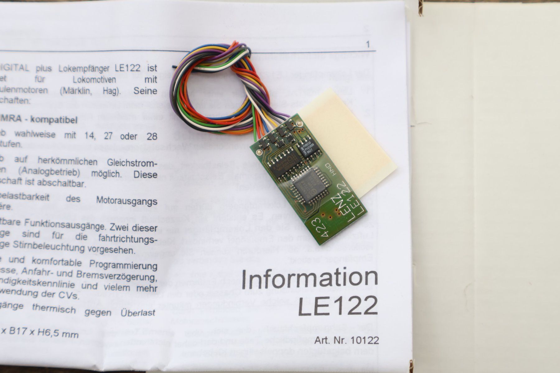 Lenz Trains électriques: LENZ Digital Plus - H0 Lok Decoder - LE 122 – D'occasion à Winterthur par Monstera 2