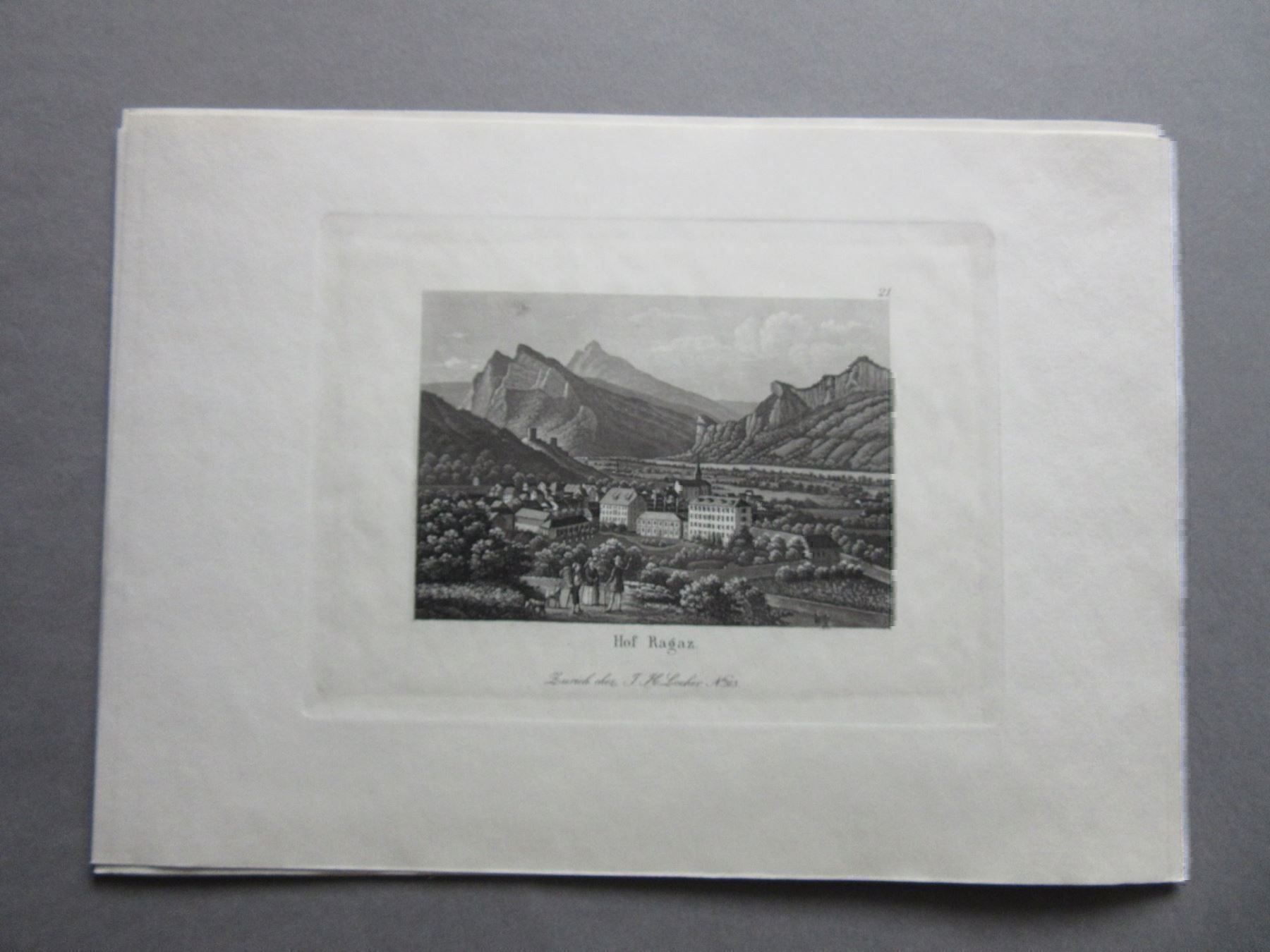 Incisioni: HOF RAGAZ AQUATINTA – Usato da Gersau venduto da grafik-kunst 1