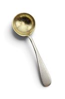 Antiker Salzlöffel 5.5 cm Silber 800 vergoldet 