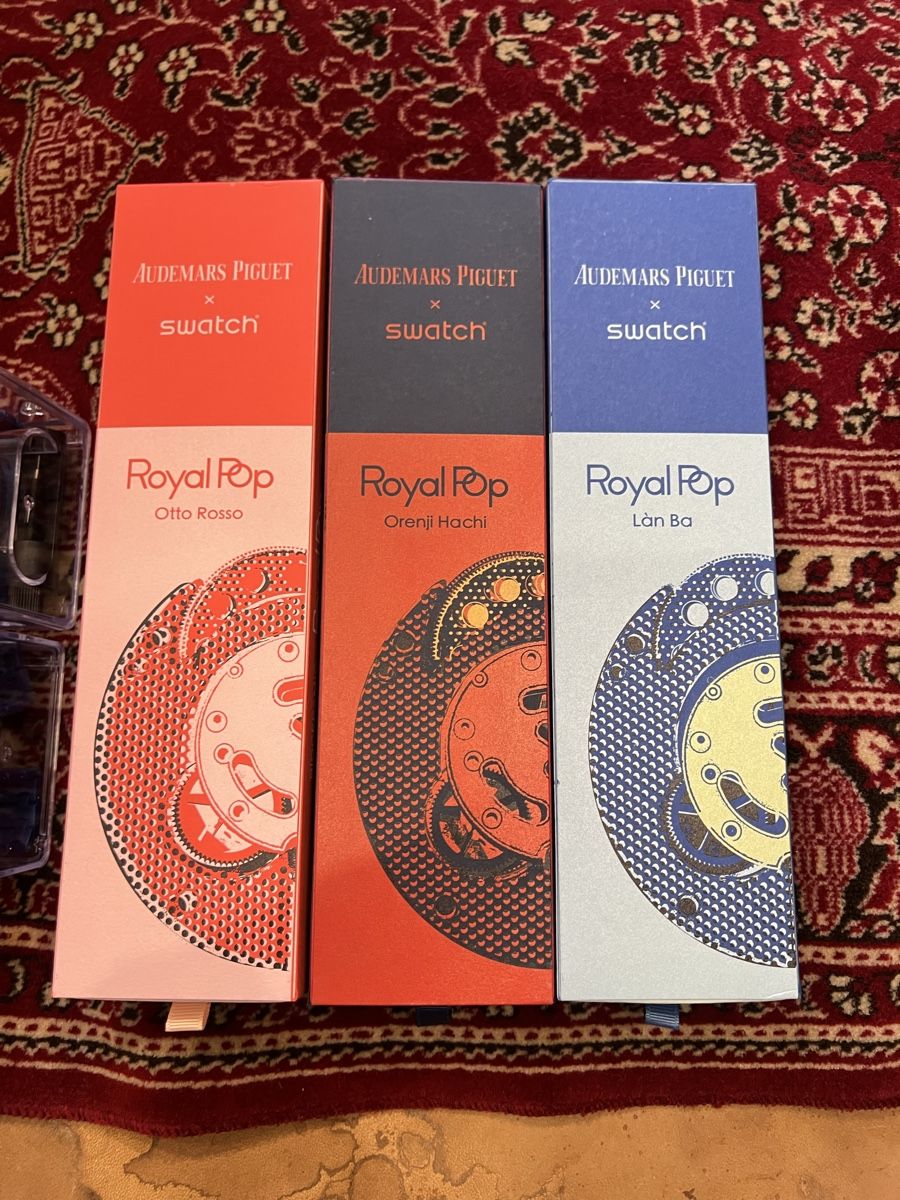 Swatch Uhren: Swatch X AP Royal POP – Neu und originalverpackt aus Ligornetto von Ksela 2