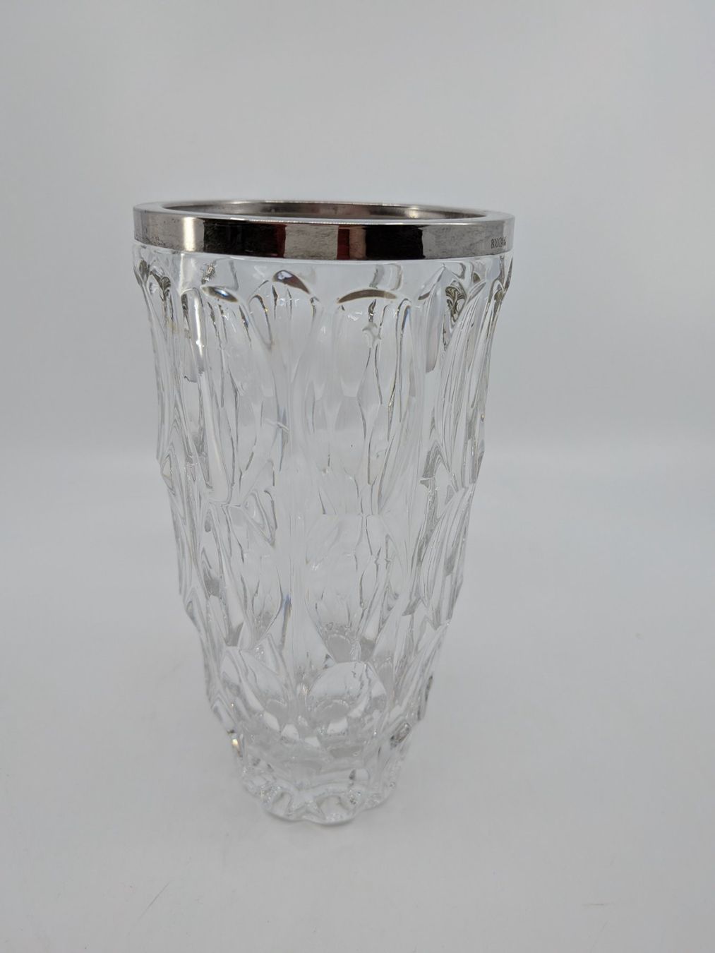 Vasi & Recipienti: Kristallglas Vase mit Silberrand, Silber 800 – Usato da Emmen venduto da magelan