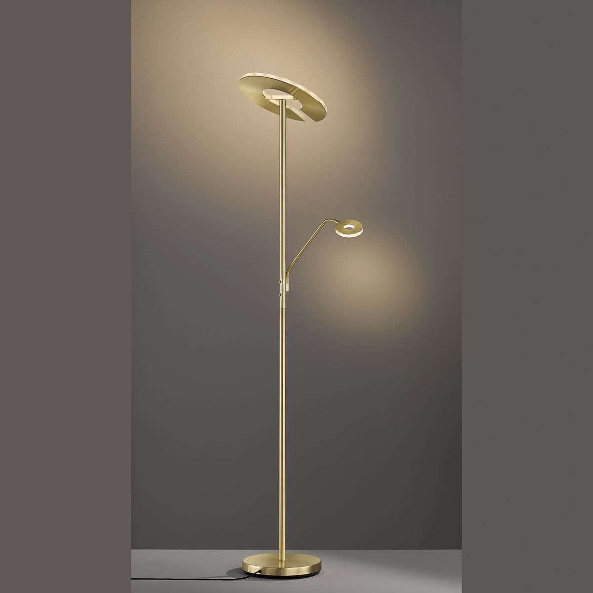 Lampade: LED Stehleuchte, Messing, Dimmbar – Nuovo (secondo la descrizione) da Kreuzlingen venduto da Smart-Light 3