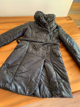 HALLHUBER langer Wintermantel, Gr 36, Schwarz - Top Zustand!