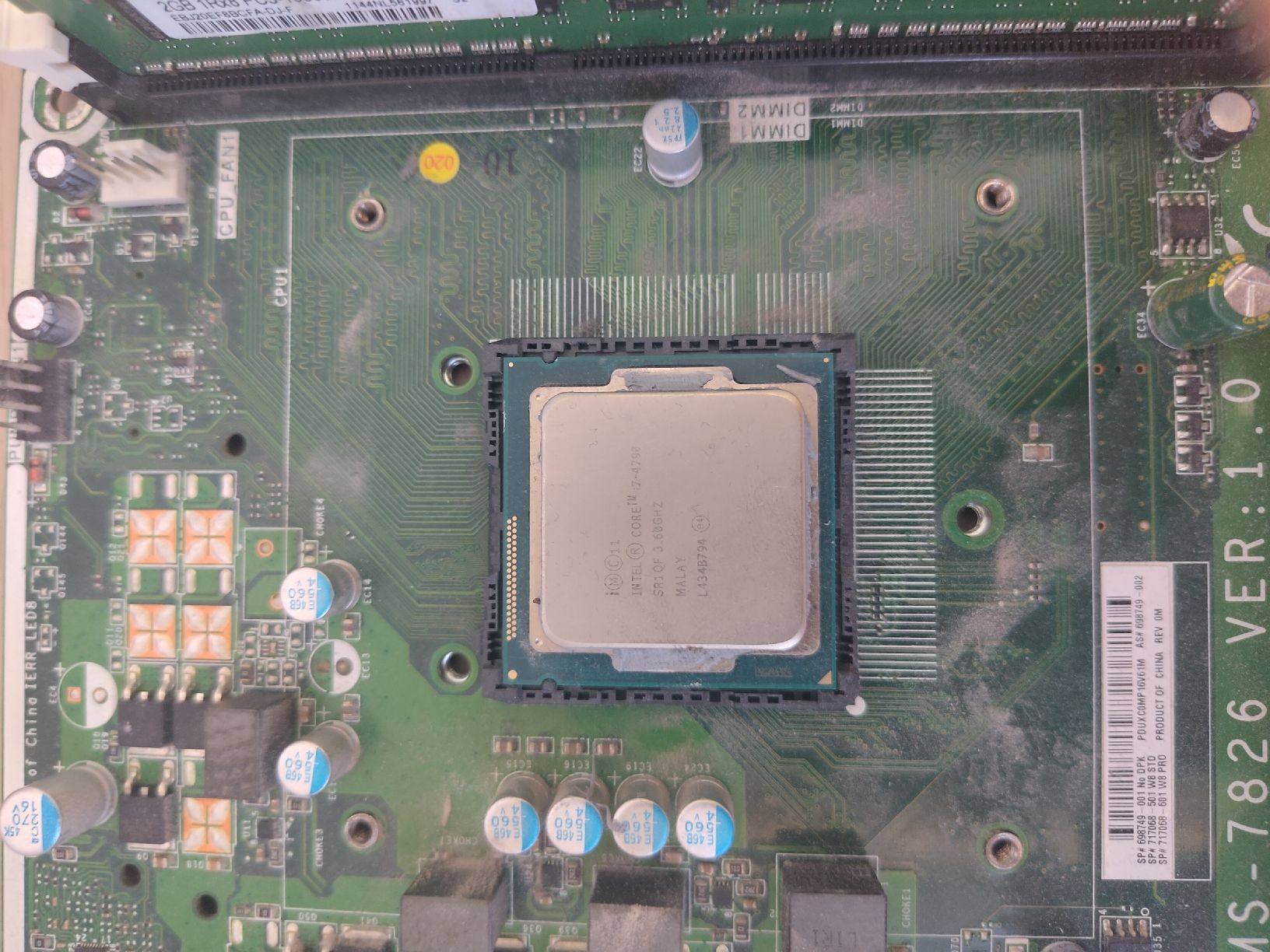 Intel Mainboards: MS 7826 + I7 4750 + 4gb RAM – Defekt aus Rüeggisberg von NoahEliaHiltbrunner 1