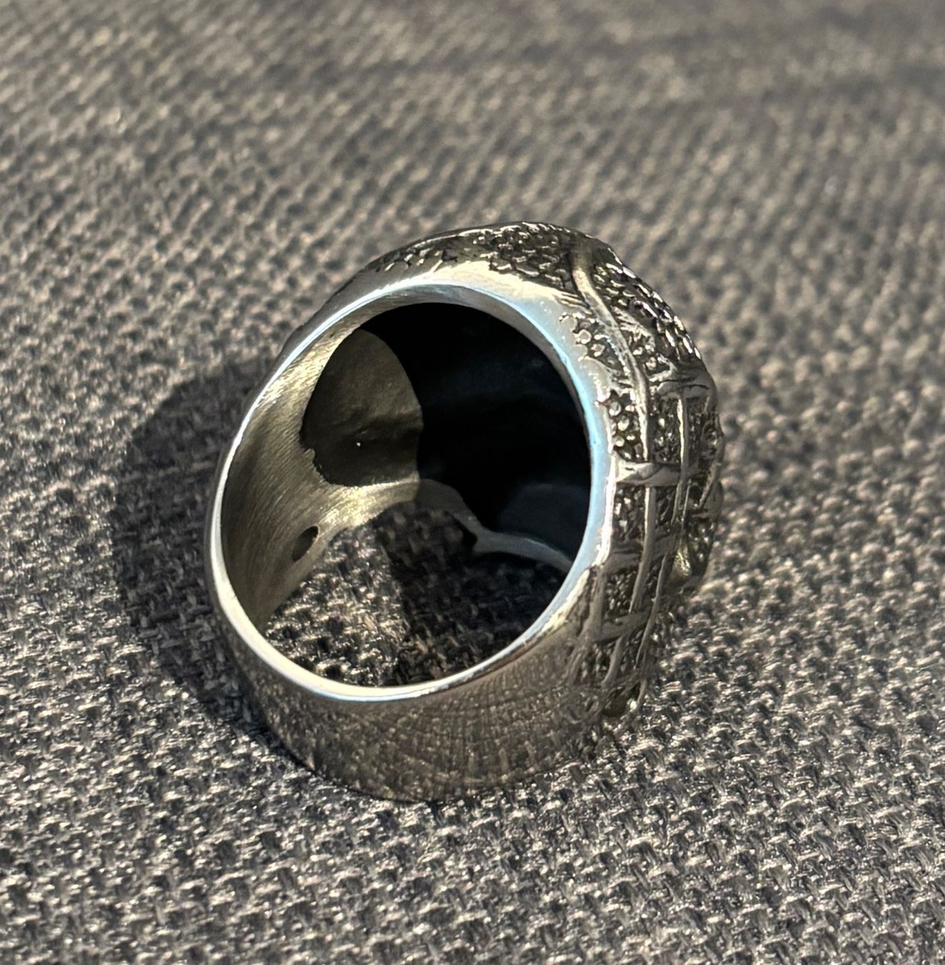 Anelli: Stahl Ring Skull Totenschädel US Grösse 10 – Nuovo (secondo la descrizione) da Egg b. Zürich venduto da superman1975 2