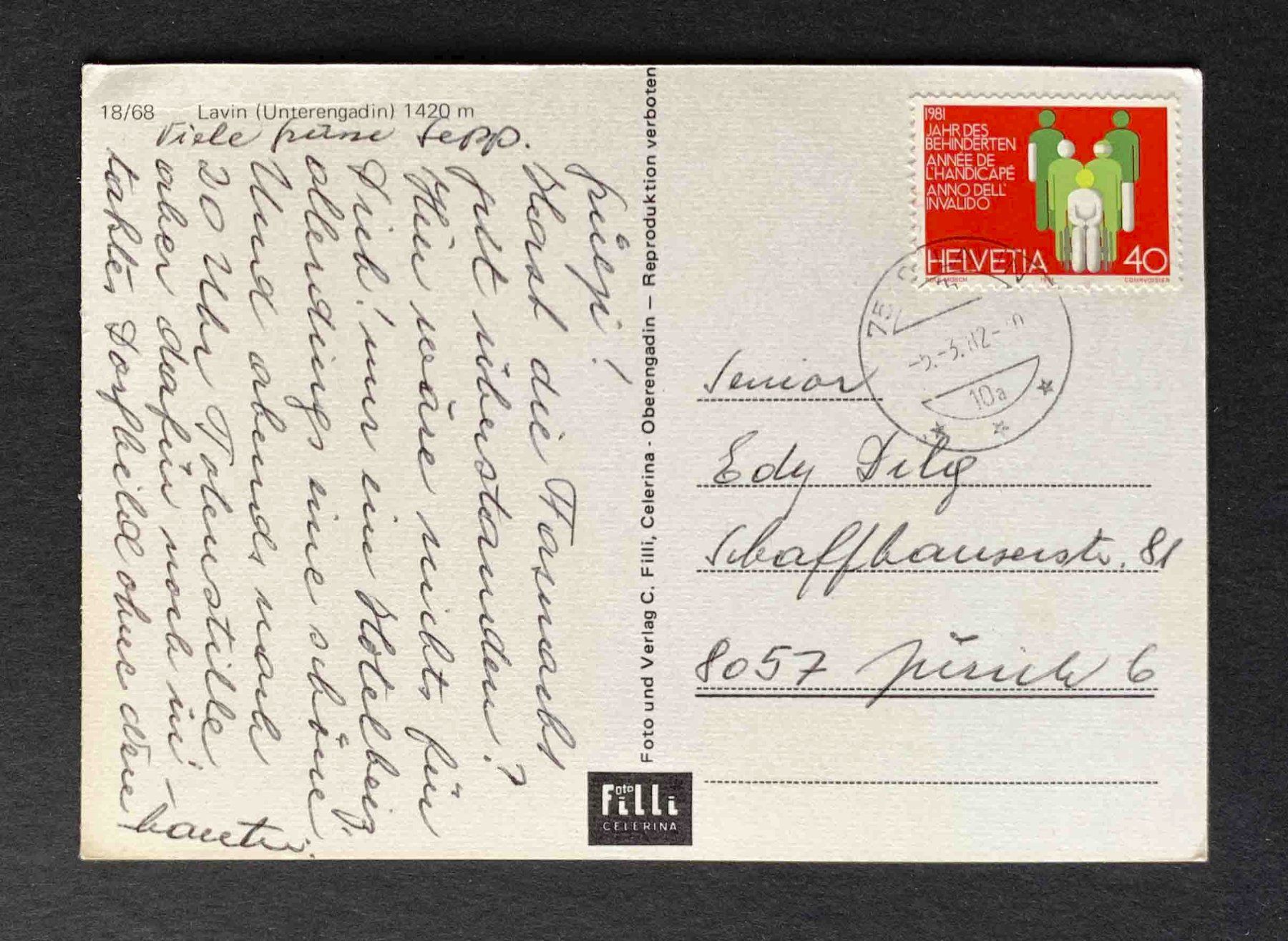 Cartoline postali: AK Lavin Unterengadin – Usato da Goldau venduto da artelier1 1