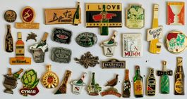 diverse Getränke Pins (alkoholisch)